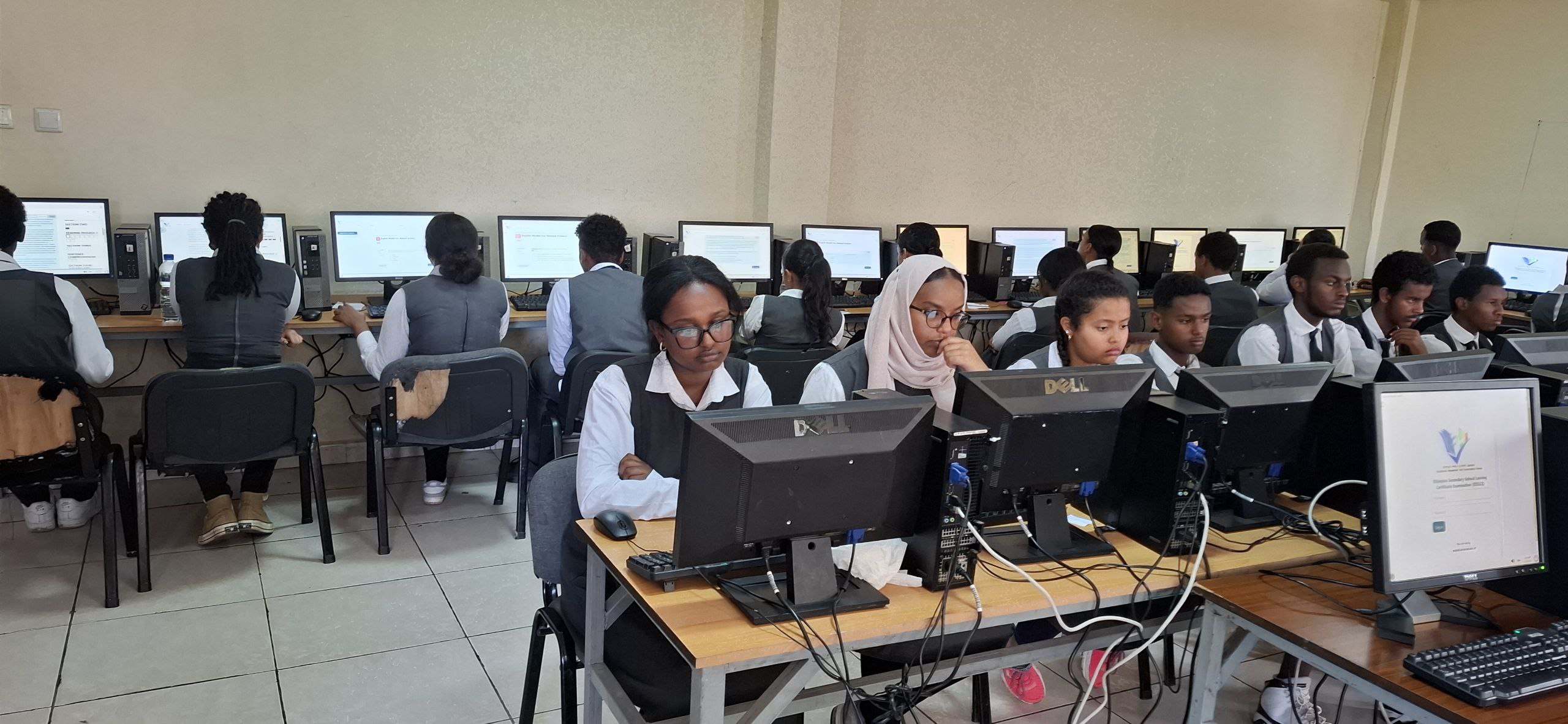 Online exam of students